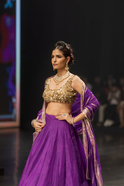 Royal Amethyst Lehenga Set