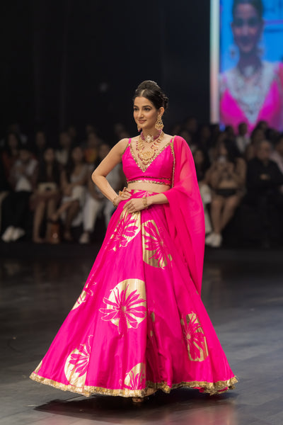 Grand Fuchsia Lehenga Set