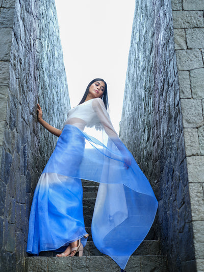 White Haze Saree