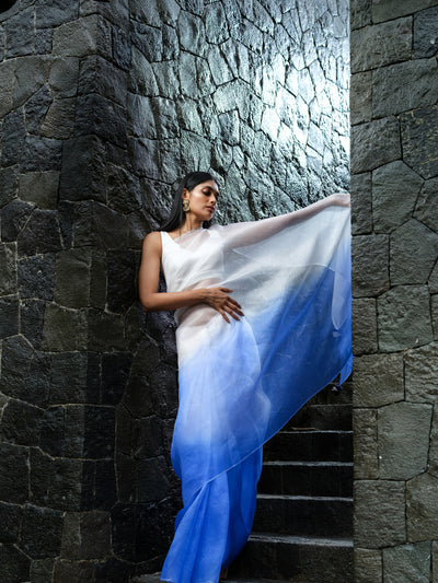 White Haze Saree