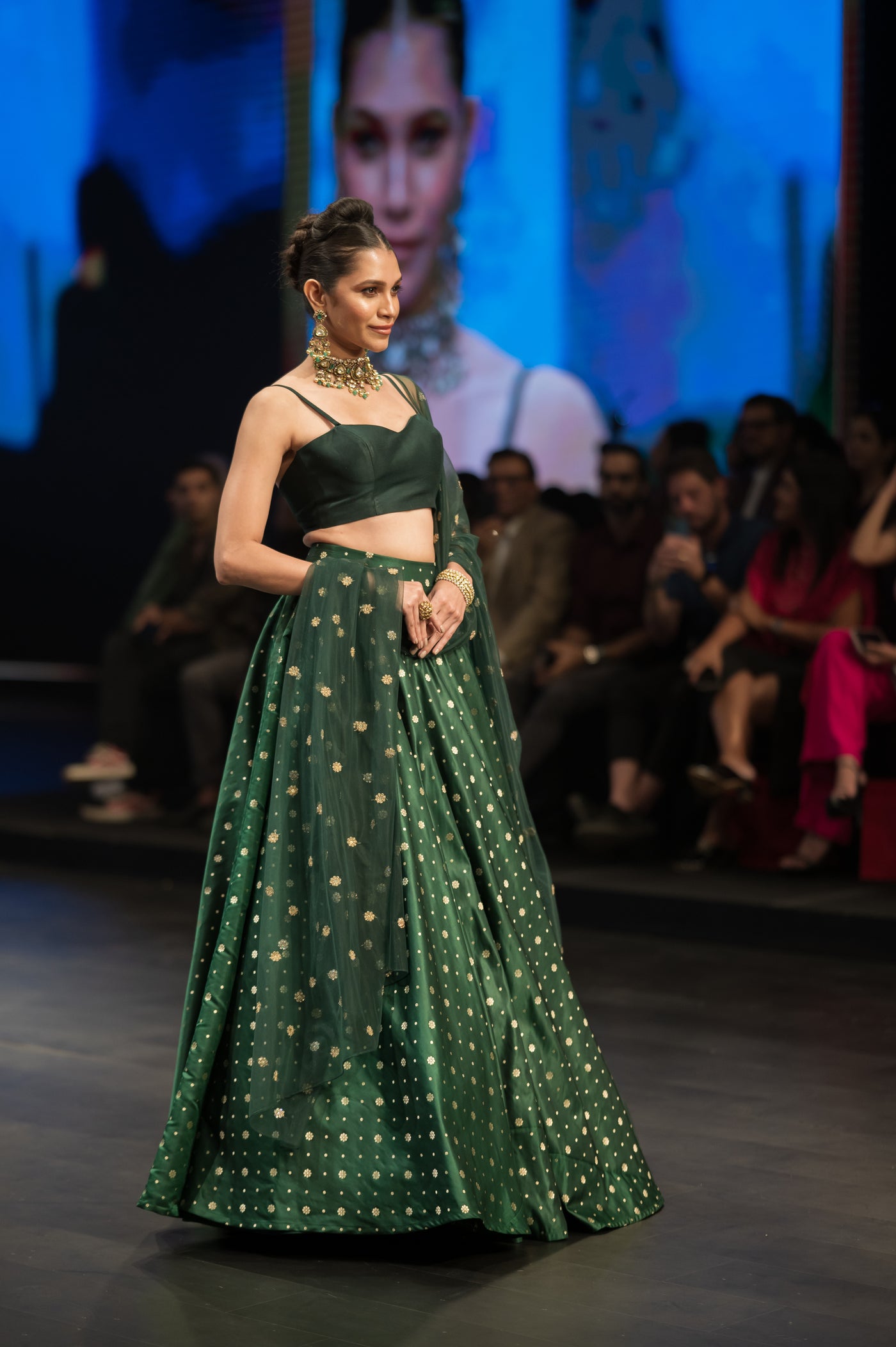 Emerald Brocade Royale Lehenga Set