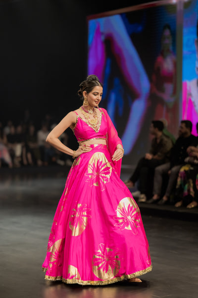 Grand Fuchsia Lehenga Set