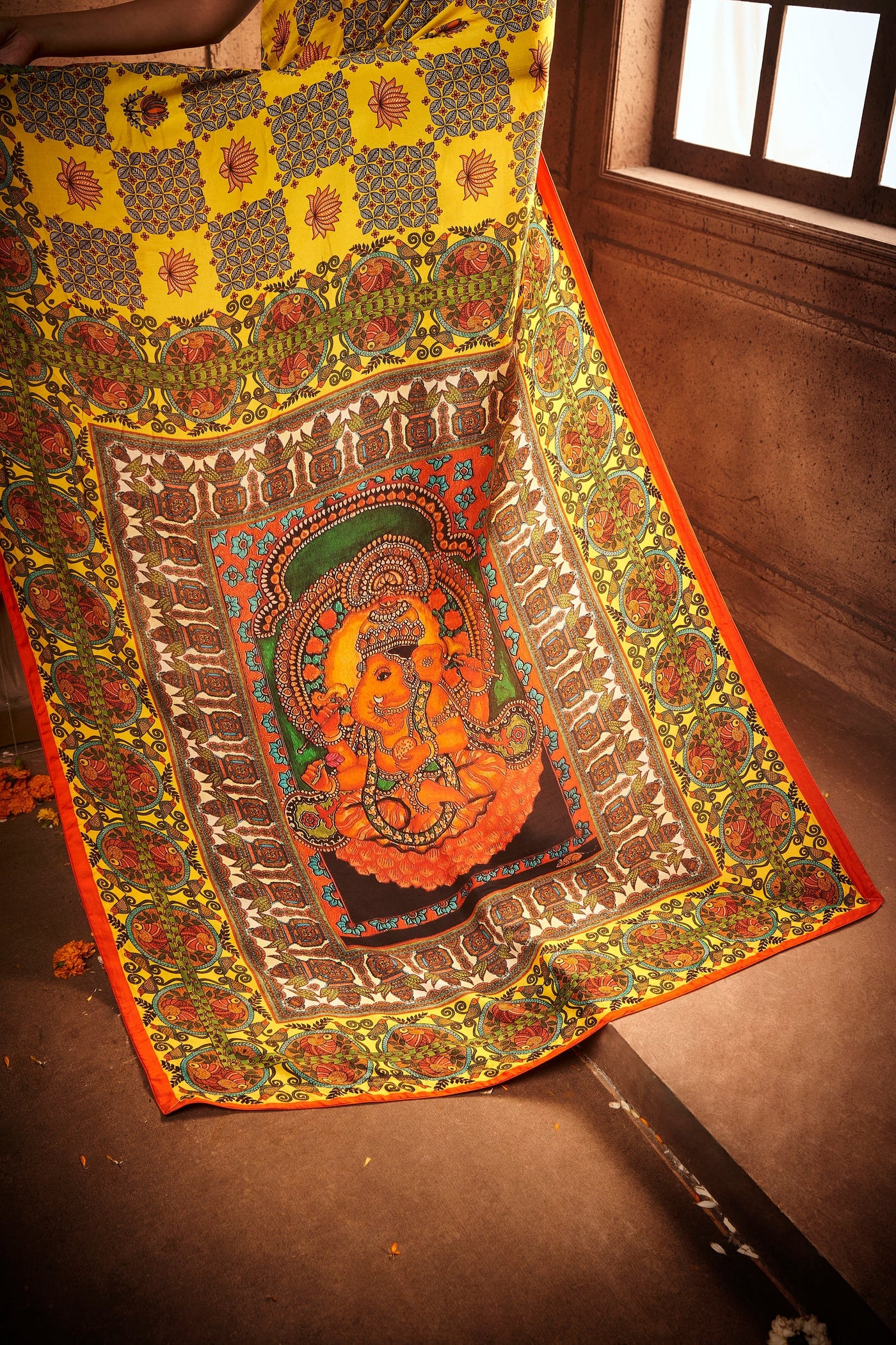 The Vighnahara Ganpathi saree