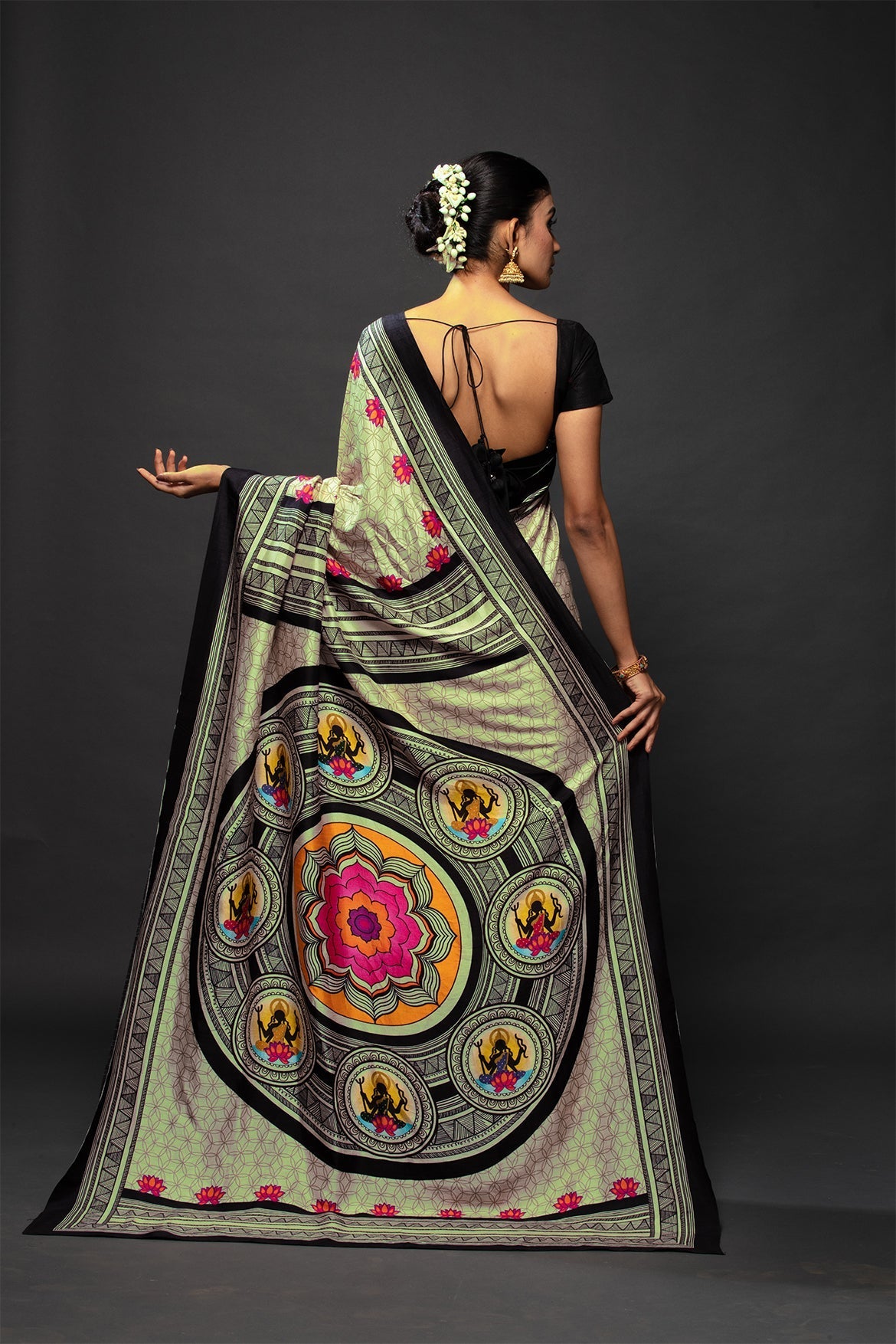 Goddess Laxmi Mandala Saree